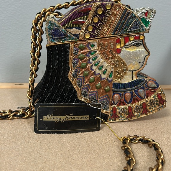 Mary Frances vintage Egyptian Crossbody Box Bag rare collectible - Picture 15 of 16